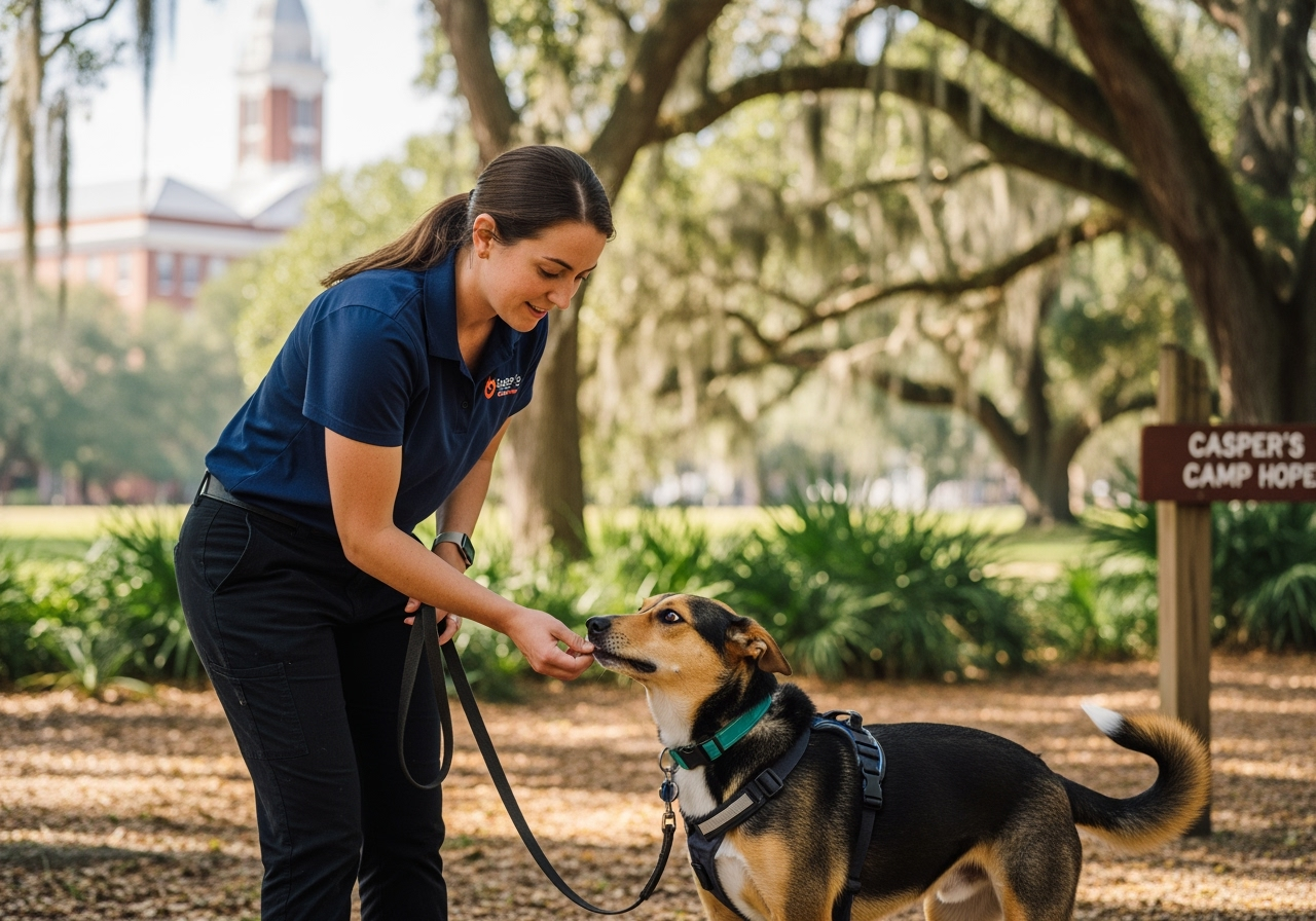Casper’s Camp Hope Gainesville Best Dog Trainer With Dog