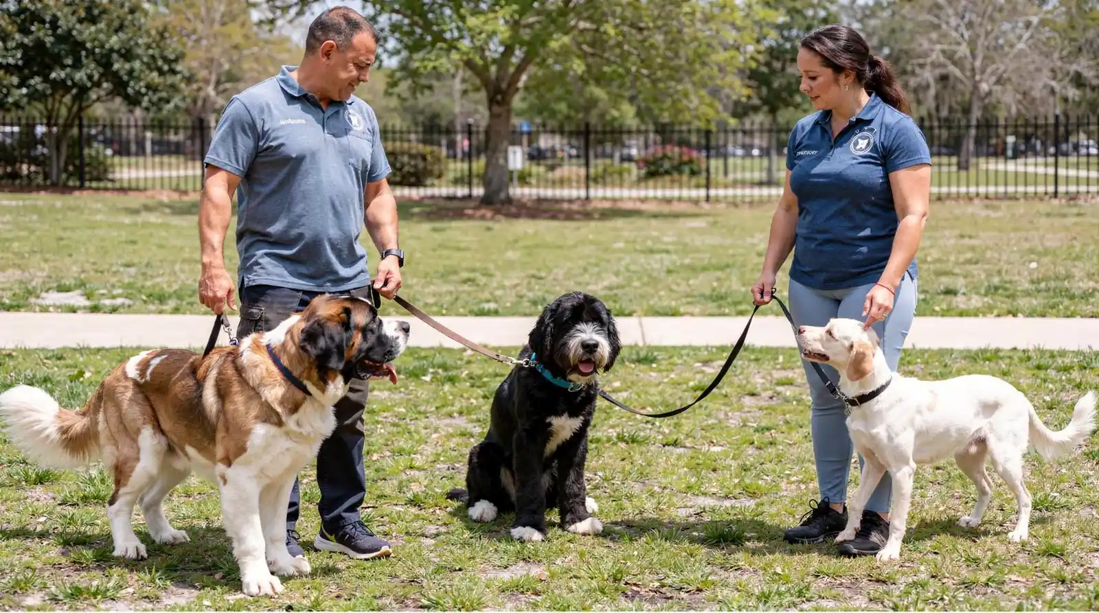 Trainers are certified in canine behavior and rehabilitation, equipped to handle even the most severe